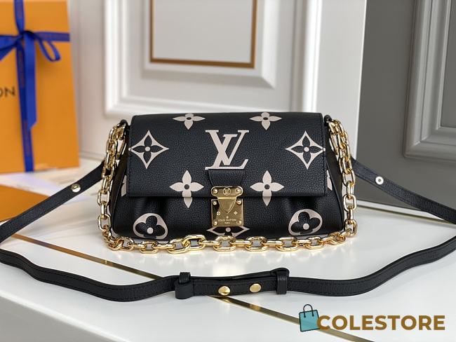 Louis Vuitton Favorite Monogram Black&Pink Size 24cm  - 1