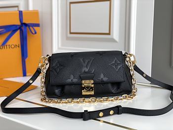 Louis Vuitton Favorite Monogram In Black Size 24cm