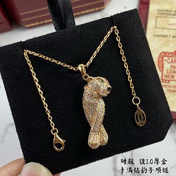 Cartier White Gold And Diamond Panthère Necklace