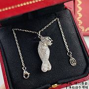 Cartier White Gold And Diamond Panthère Necklace - 6