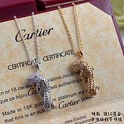 Cartier White Gold And Diamond Panthère Necklace - 4