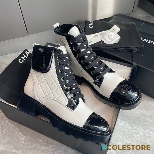 Chanel Boots In White - 1