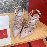 Valentino Rockstud Angkle Strap Pump With Tonal Studs  - 4
