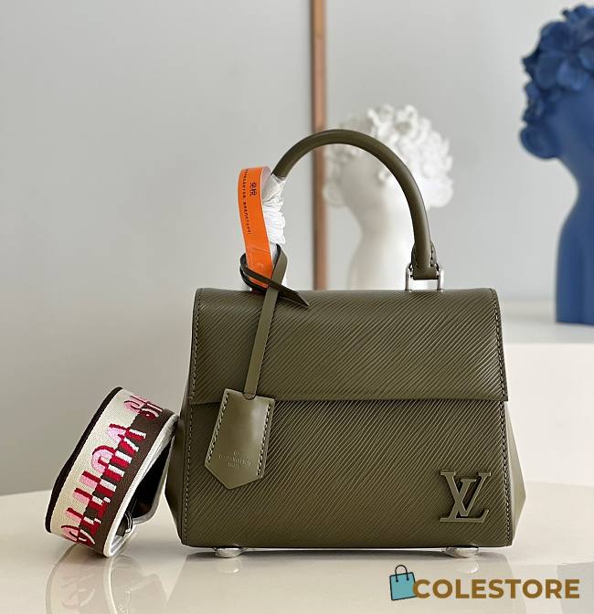 Louis Vuitton Cluny Mini Khaki Epi Leather M58931 Size 20cm - 1