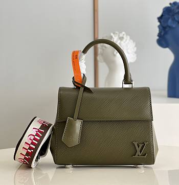 Louis Vuitton Cluny Mini Khaki Epi Leather M58931 Size 20cm
