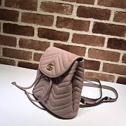 Gucci Marmont Bucket Bag In Pink 528129 Size 19cm - 4