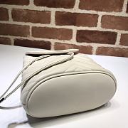Gucci Marmont Bucket Bag In White 528129 Size 19cm - 4
