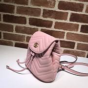 Gucci Marmont Bucket Bag In Light Pink 528129 Size 19cm - 2