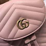 Gucci Marmont Bucket Bag In Light Pink 528129 Size 19cm - 3