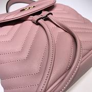 Gucci Marmont Bucket Bag In Light Pink 528129 Size 19cm - 6