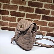 Gucci Marmont Bucket Bag In Beige 528129 Size 19cm - 4