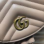 Gucci Marmont Bucket Bag In Beige 528129 Size 19cm - 5