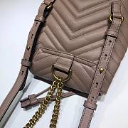 Gucci Marmont Bucket Bag In Beige 528129 Size 19cm - 6