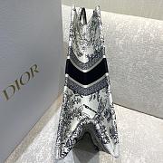 Dior Book Tote Flowers Embroidery Size 42cm - 6