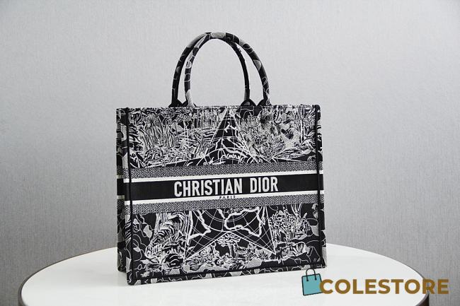 Dior Book Tote Around The World In Black Size 41.5cm  - 1