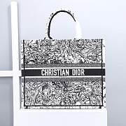 Dior Book Tote Latte Zodiac Embroidery Size 41.5cm - 1