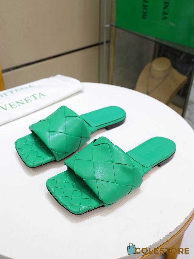 Bottega Veneta Slippers In Green - 1