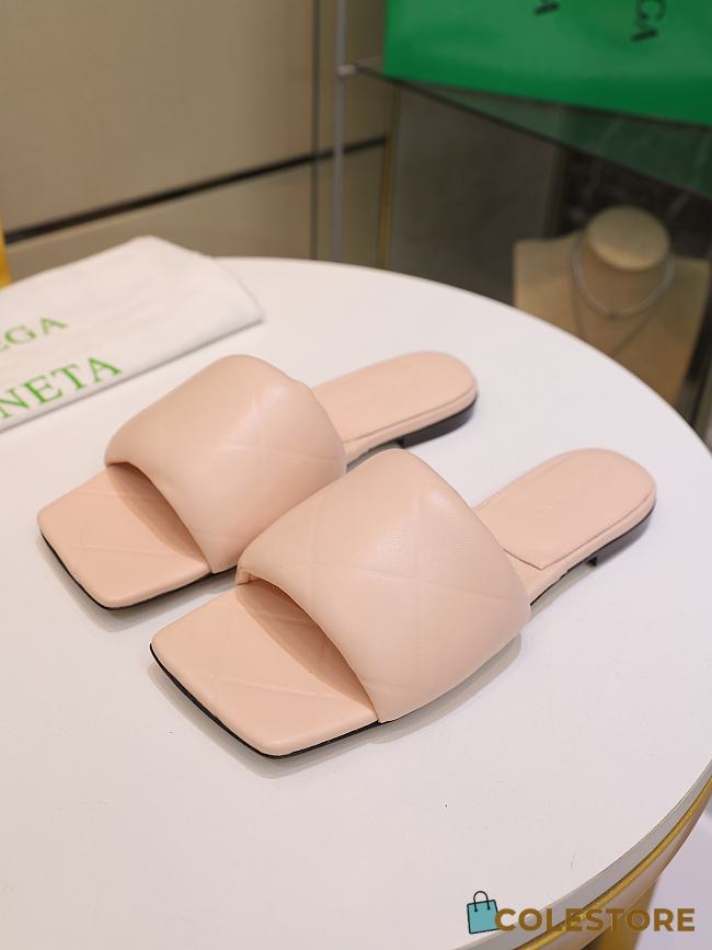 Bottega Veneta Rubber Lido Leather Sandals - 1