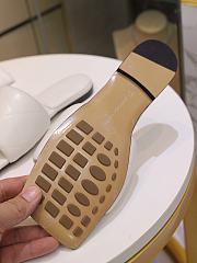 Bottega Veneta Rubber Lido White Leather Sandals   - 2