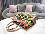 Dior Book Tote Flowers Embroidery Size 37cm - 6