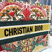 Dior Book Tote Flowers Embroidery Size 37cm - 2