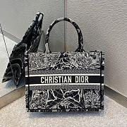 Dior Book Tote Around The World In Black Size 37cm  - 1