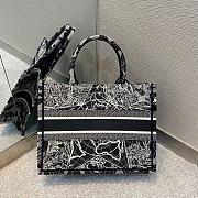 Dior Book Tote Around The World In Black Size 37cm  - 3