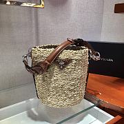 Prada Raffia and Leather Bag Size 25cm  - 6
