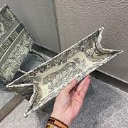Dior Book Tote TigerIn Gray Embroidery Size 36.5cm - 6