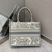 Dior Book Tote TigerIn Gray Embroidery Size 36.5cm - 4