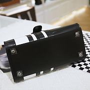 Delvaux Brillant Calfskin Black and White Size 28cm - 2