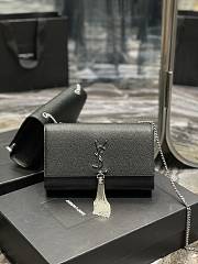 YSL Kate Bag With Leather Tassel Caviar Leather Size 24cm - 1
