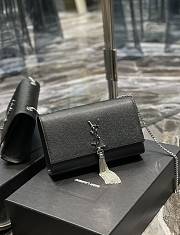 YSL Kate Bag With Leather Tassel Caviar Leather Size 24cm - 3