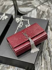 YSL Kate Tassel Shoulder Bag Silver Hardware Size 24cm - 5