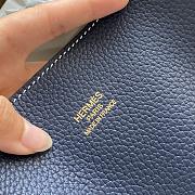 Hermes Double Side Shopping Bag Blue&Grey Size 30cm - 3