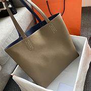 Hermes Double Side Shopping Bag Blue&Grey Size 30cm - 2
