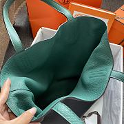 Hermes Double Side Shopping Bag Blue&Black Size 30cm - 6