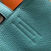 Hermes Double Side Shopping Bag Blue&Black Size 30cm - 4