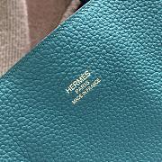 Hermes Double Side Shopping Bag Blue&Black Size 30cm - 3
