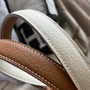 Hermes Double Side Shopping Bag Beige&Brown Size 30cm - 4