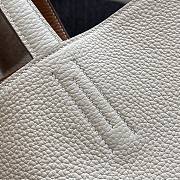 Hermes Double Side Shopping Bag Beige&Brown Size 30cm - 2