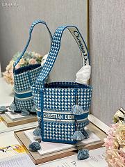 Dior D-Bubble Bucket Bag Embroidery Size 25cm - 6