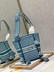 Dior D-Bubble Bucket Bag Embroidery Size 25cm - 5
