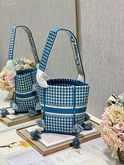 Dior D-Bubble Bucket Bag Embroidery Size 25cm - 3