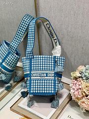 Dior D-Bubble Bucket Bag Embroidery Size 25cm - 2