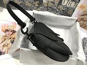 Dior Saddle Black Ultramatte Calfskin Size 25.5cm  - 5