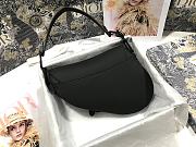 Dior Saddle Black Ultramatte Calfskin Size 25.5cm  - 3