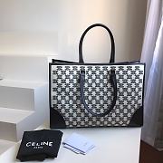 Celine Horizontal In Textle With Cabas Embroidery Size 43cm - 4