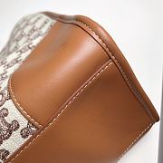 Celine Horizontal In Textle With Cabas Embroidery Brown Size 43cm - 4