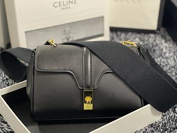 Celine Teen Soft 16 In Black Size 23cm  
